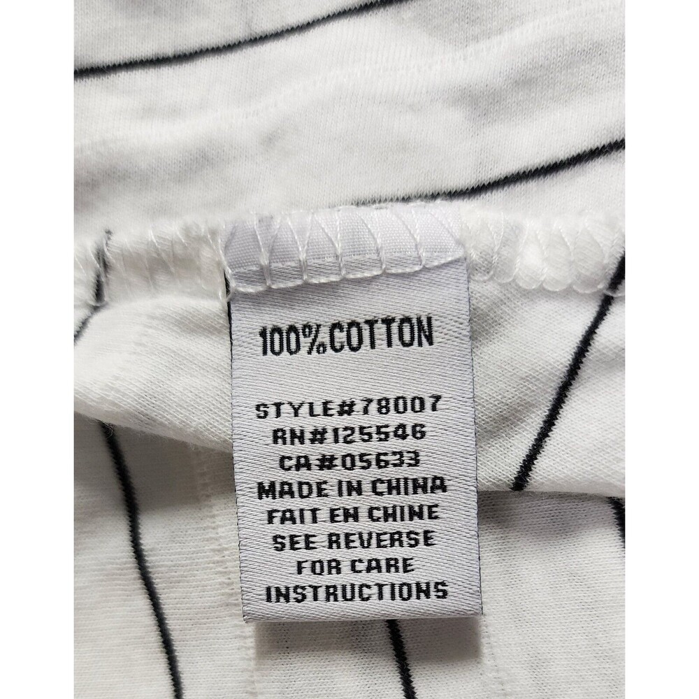 Habitat Clothes Womens Cotton Tiered Top M White Black Striped Cowl Neck Jersey - Picture 8 of 9